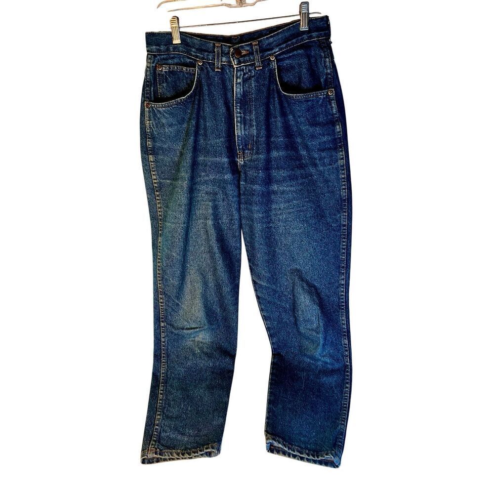 Vintage CHIC Jeans Women's Barrel Leg to Tapered Hem 100% Cotton USA No Size Tag
